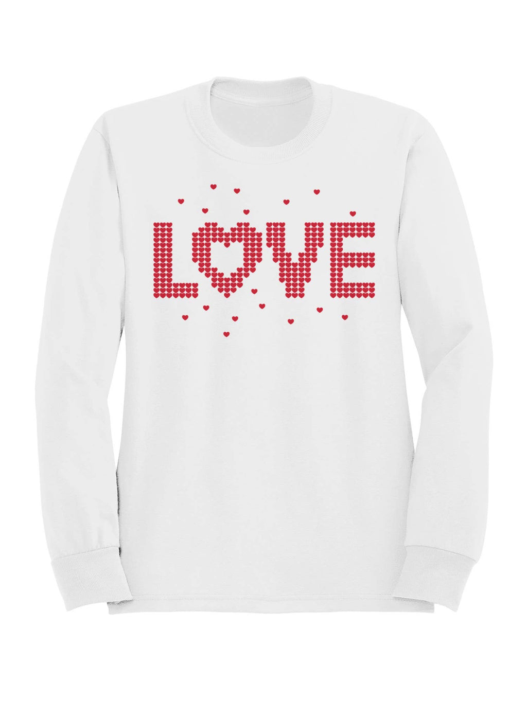 Heart Pattern "Love" Design Men's Sweatshirt