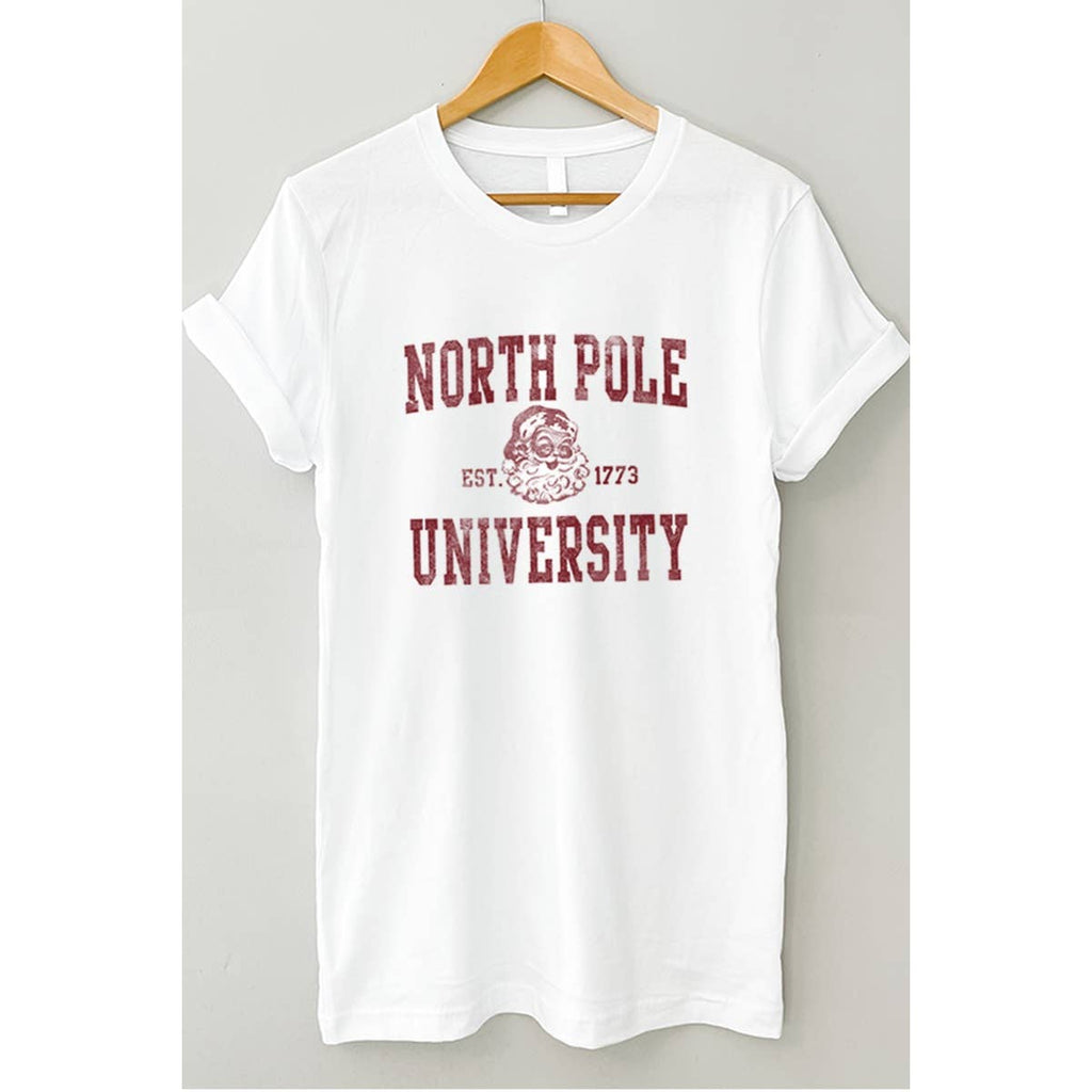 Northpole University Vintage  Graphic Tee