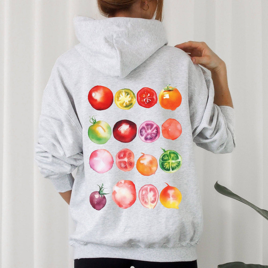 Ripe Tomato Print, Garden Fresh Hoodie