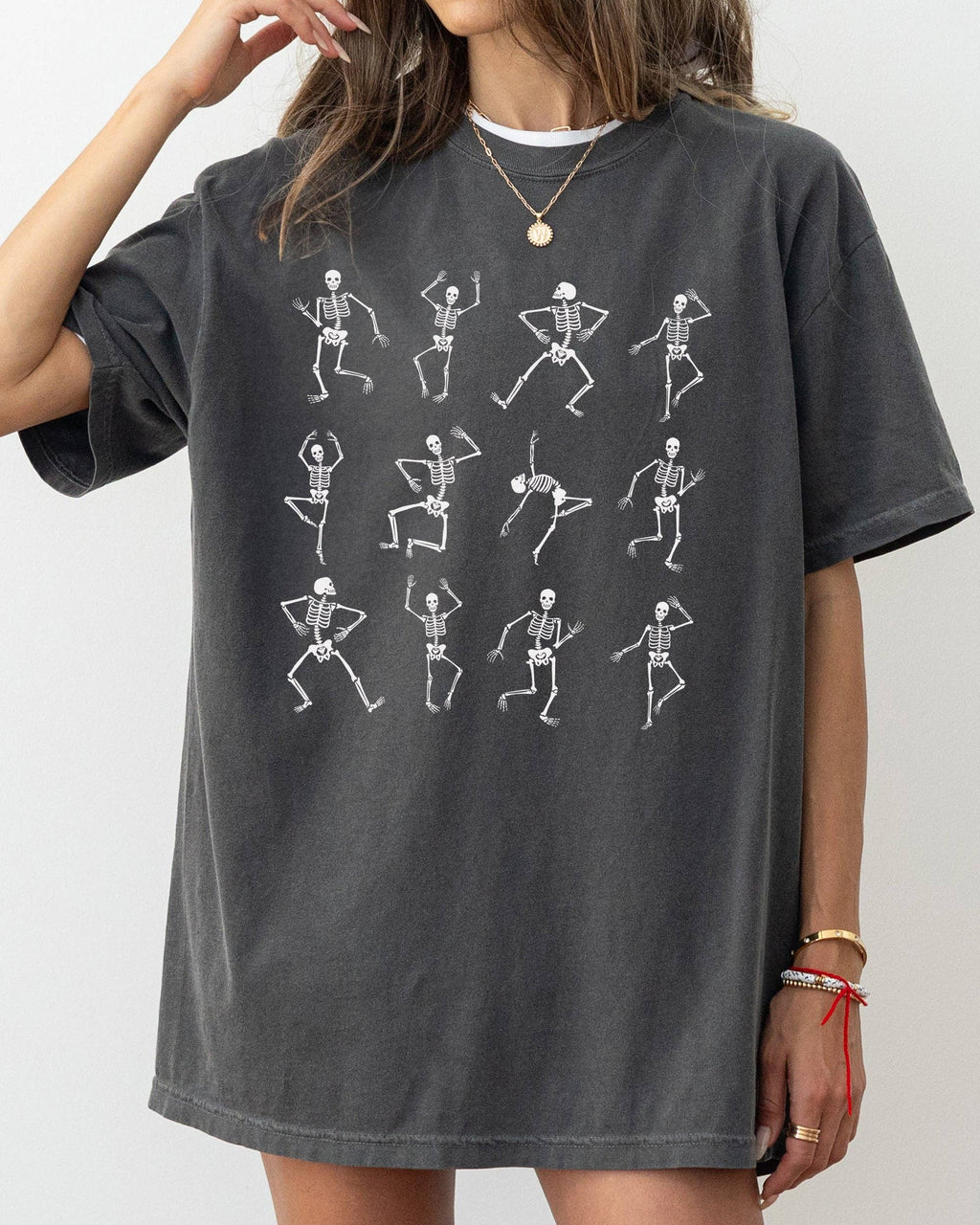 Mini Dancing Skeletons, Ghost, Western, Halloween T-Shirt