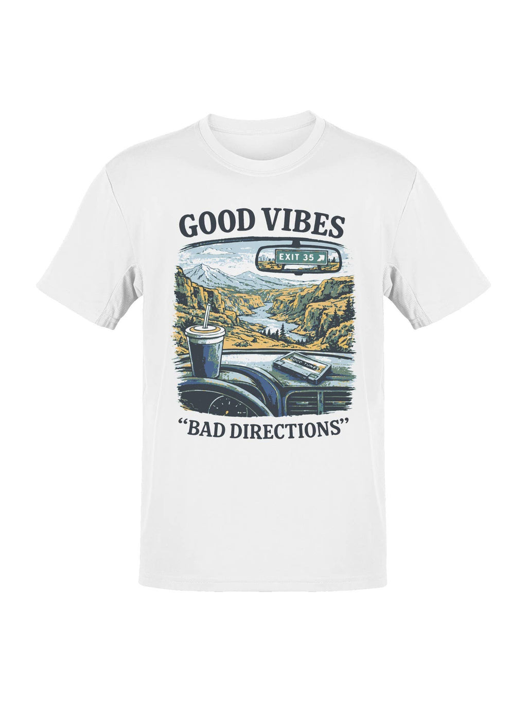 Roadtrip USA Road Trip Vibes: Exit 35 Art Men's Tee