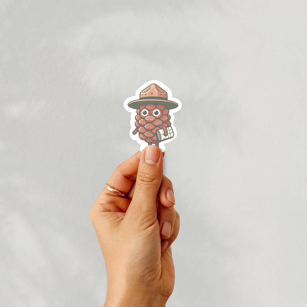 Pinecone Park Ranger Sticker