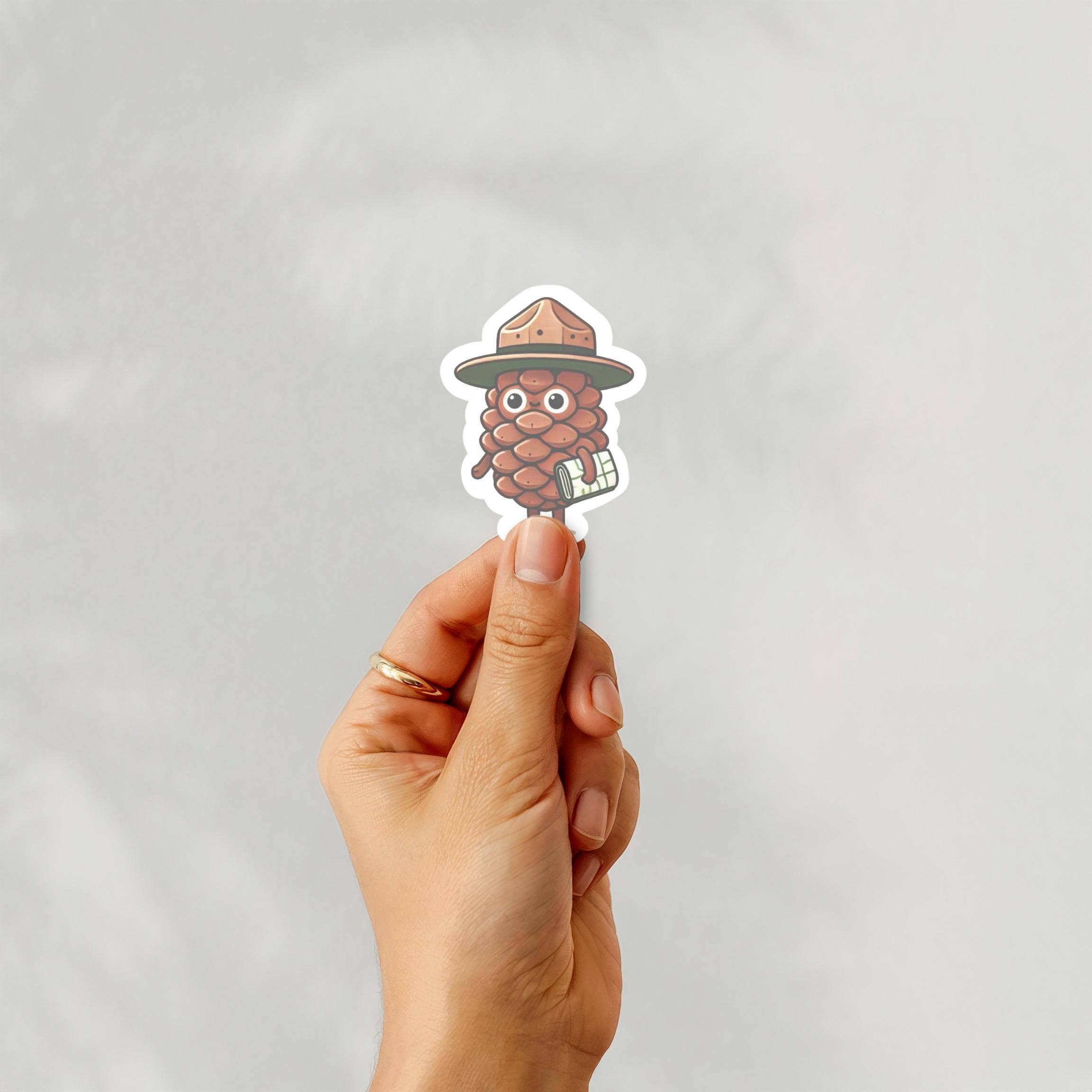 Pinecone Park Ranger Sticker
