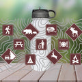 Camping Sign Insulated Water Bottle, National Park
