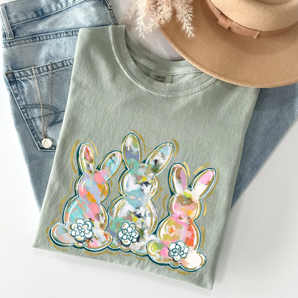 Brushstroke, Easter, Peter Cottontail, Watercolor Tshirt