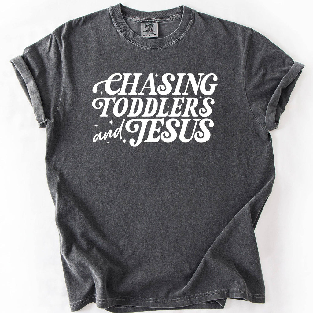 Chasing Toddlers and Jesus, Christian, Mom, Faith, T-Shirt