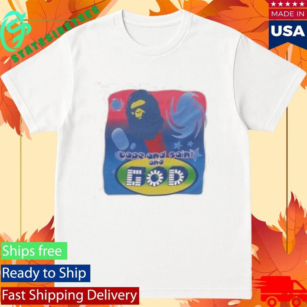 A Bathing Ape Bape X Saint Mxxxxxx God Shirt Unisex , , , Long Sleeve Tee