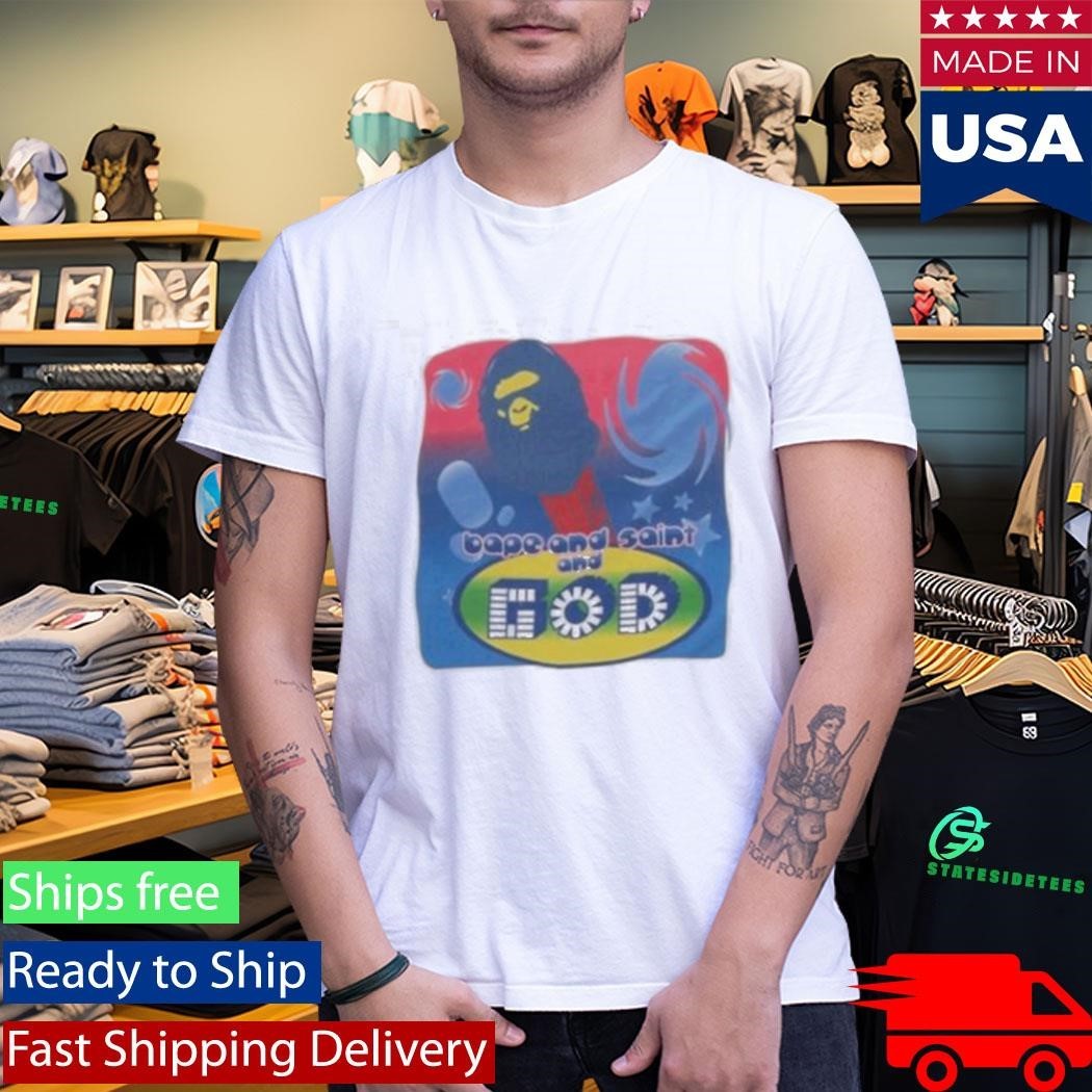 A Bathing Ape Bape X Saint Mxxxxxx God Shirt Unisex , , , Long Sleeve Tee