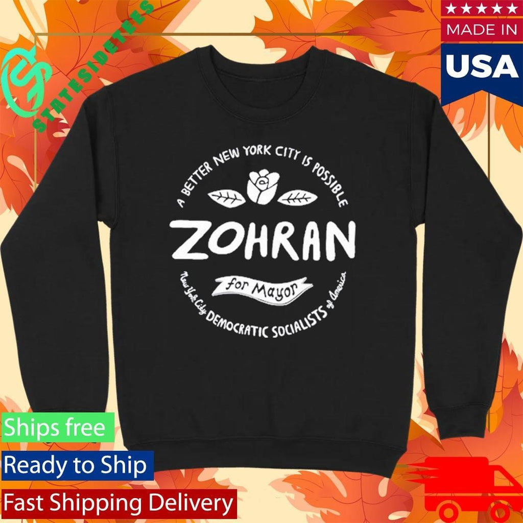 A better New York City Is Possible Zohran For Mayor Logo RED Shirt Unisex , , , Long Sleeve Tee