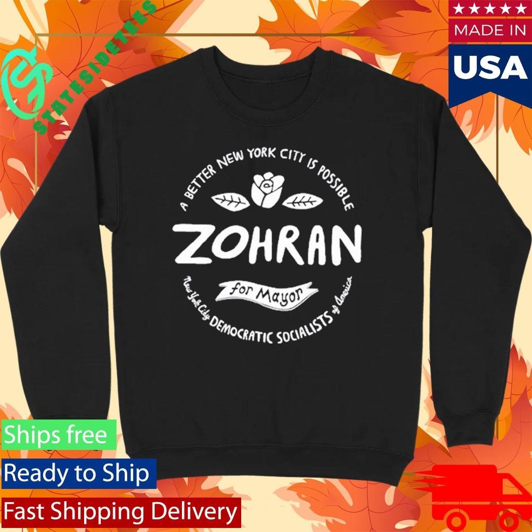 A better New York City Is Possible Zohran For Mayor Logo RED Shirt Unisex , , , Long Sleeve Tee