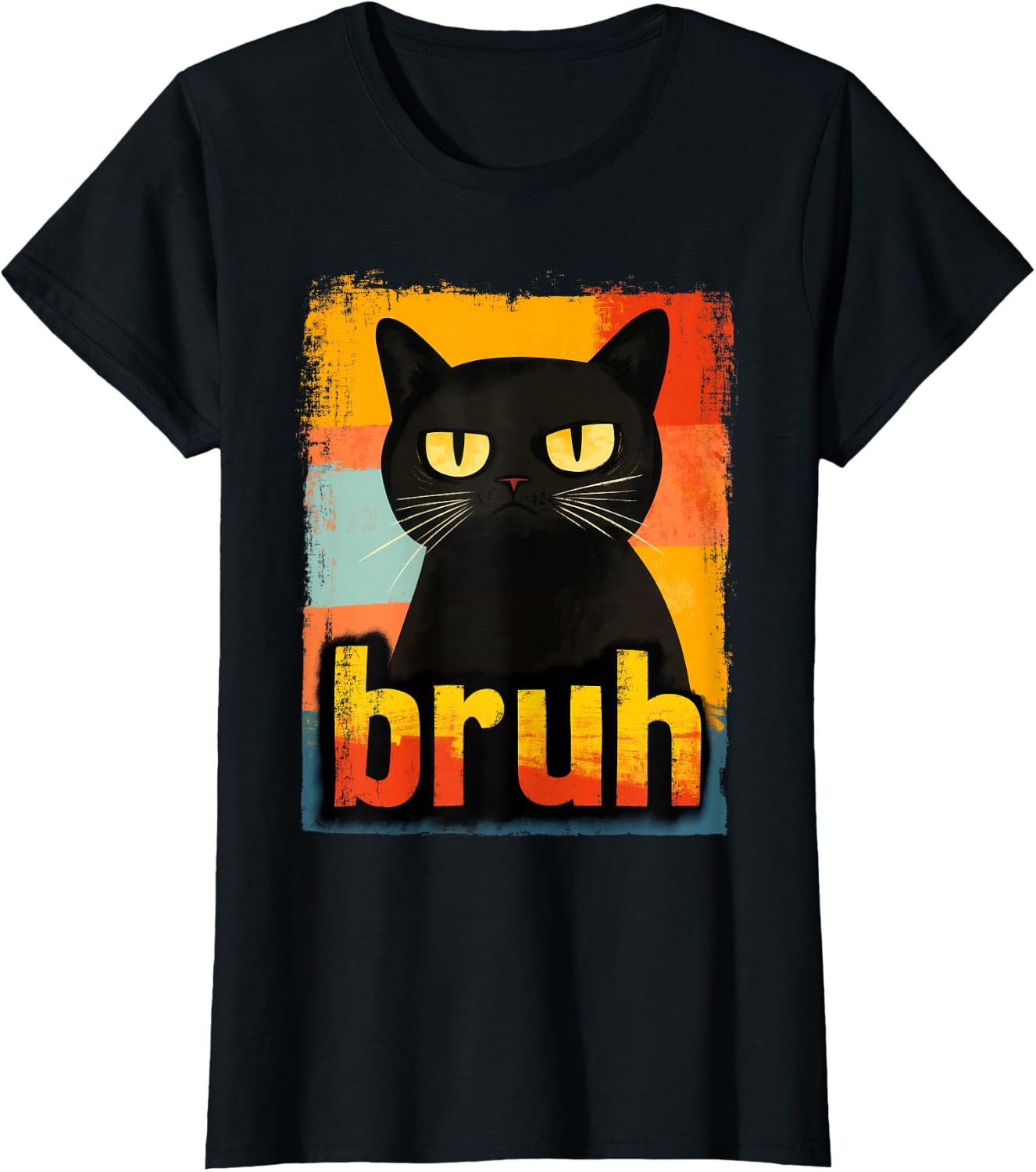 Funny Cat Bruh for Teens Boys Girls Men Women Meme Graphic T-Shirt