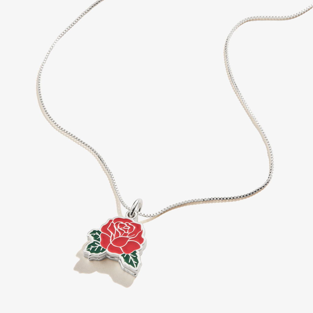 Red Rose 'Love Is Forever' Necklace T-Shirts