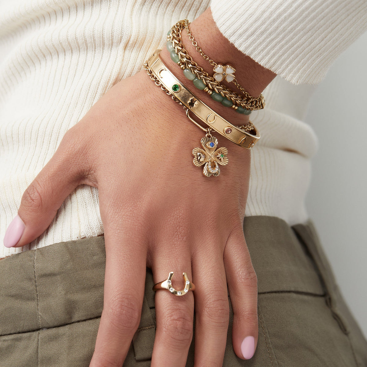 Lucky Hinge Bangle T-Shirts