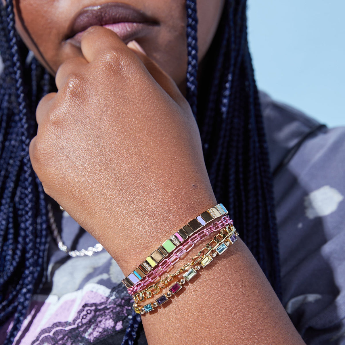 Multicolor Stretch Bracelet T-Shirts
