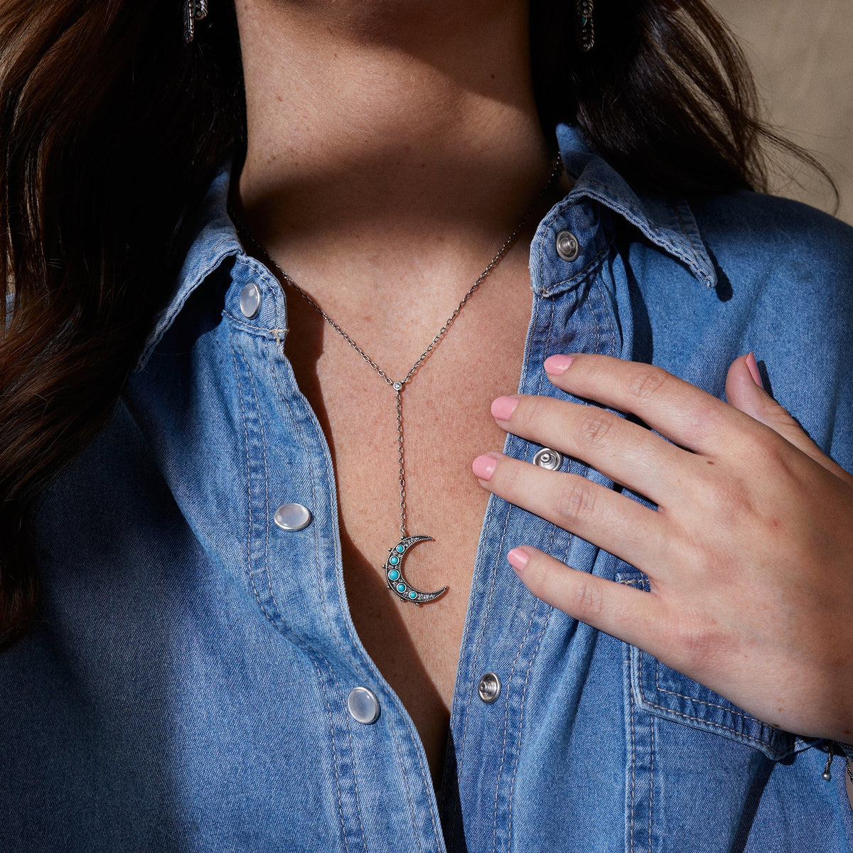 Turquoise Lariat Necklace T-Shirts