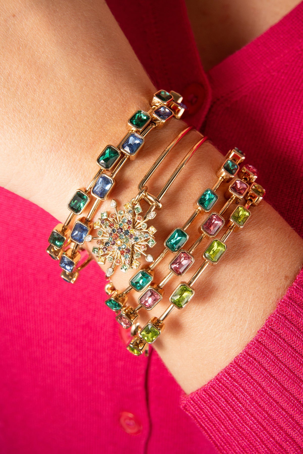 August Birthstone Emerald Cut Bangle T-Shirts