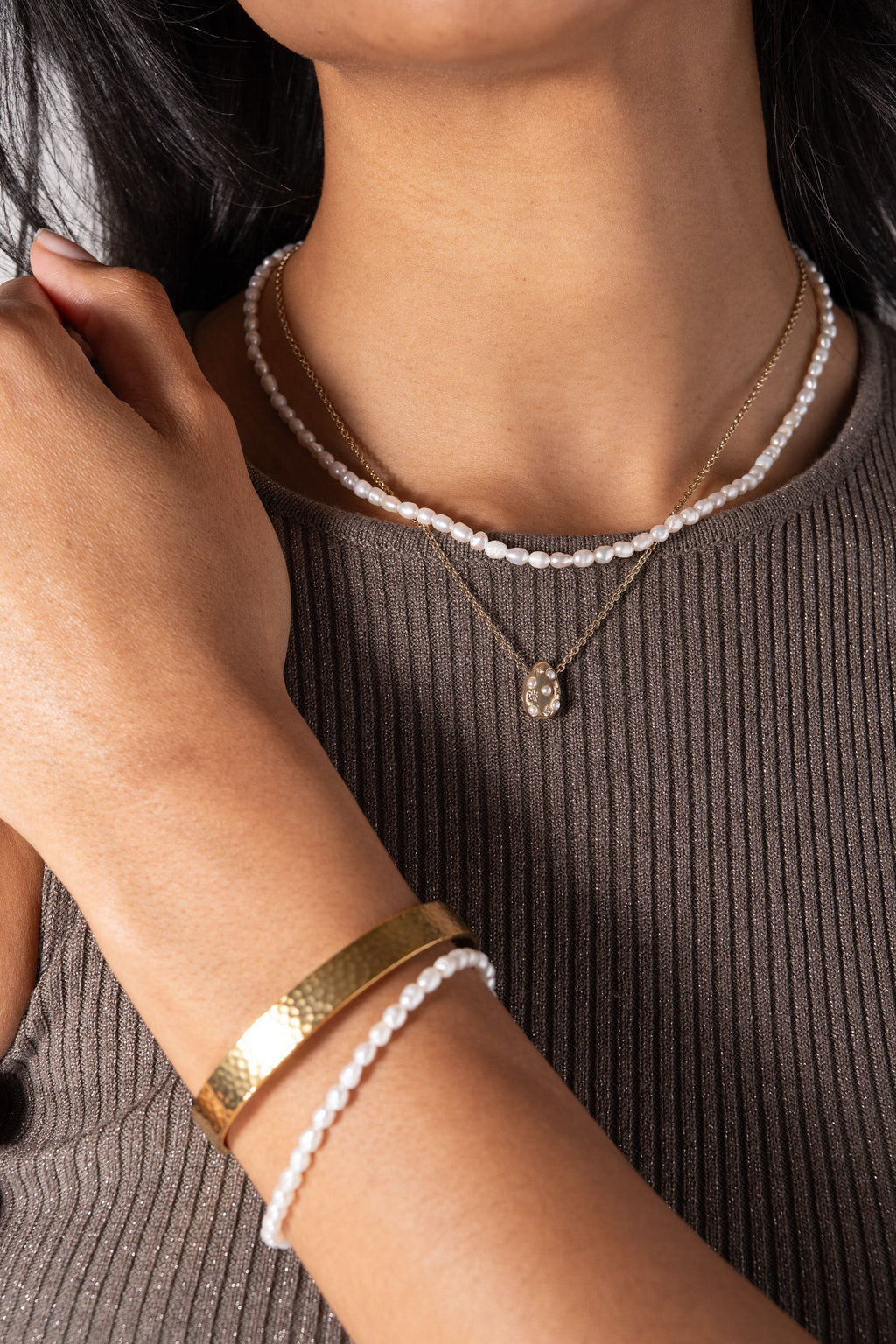 Freshwater Pearl Necklace T-Shirts