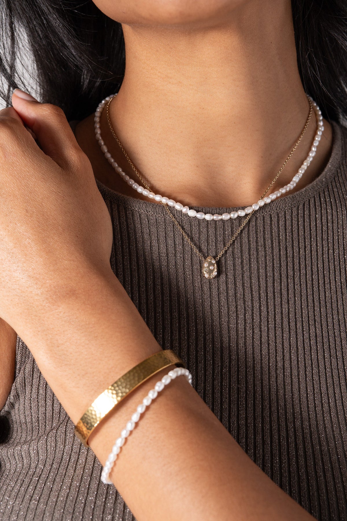 Freshwater Pearl Necklace T-Shirts