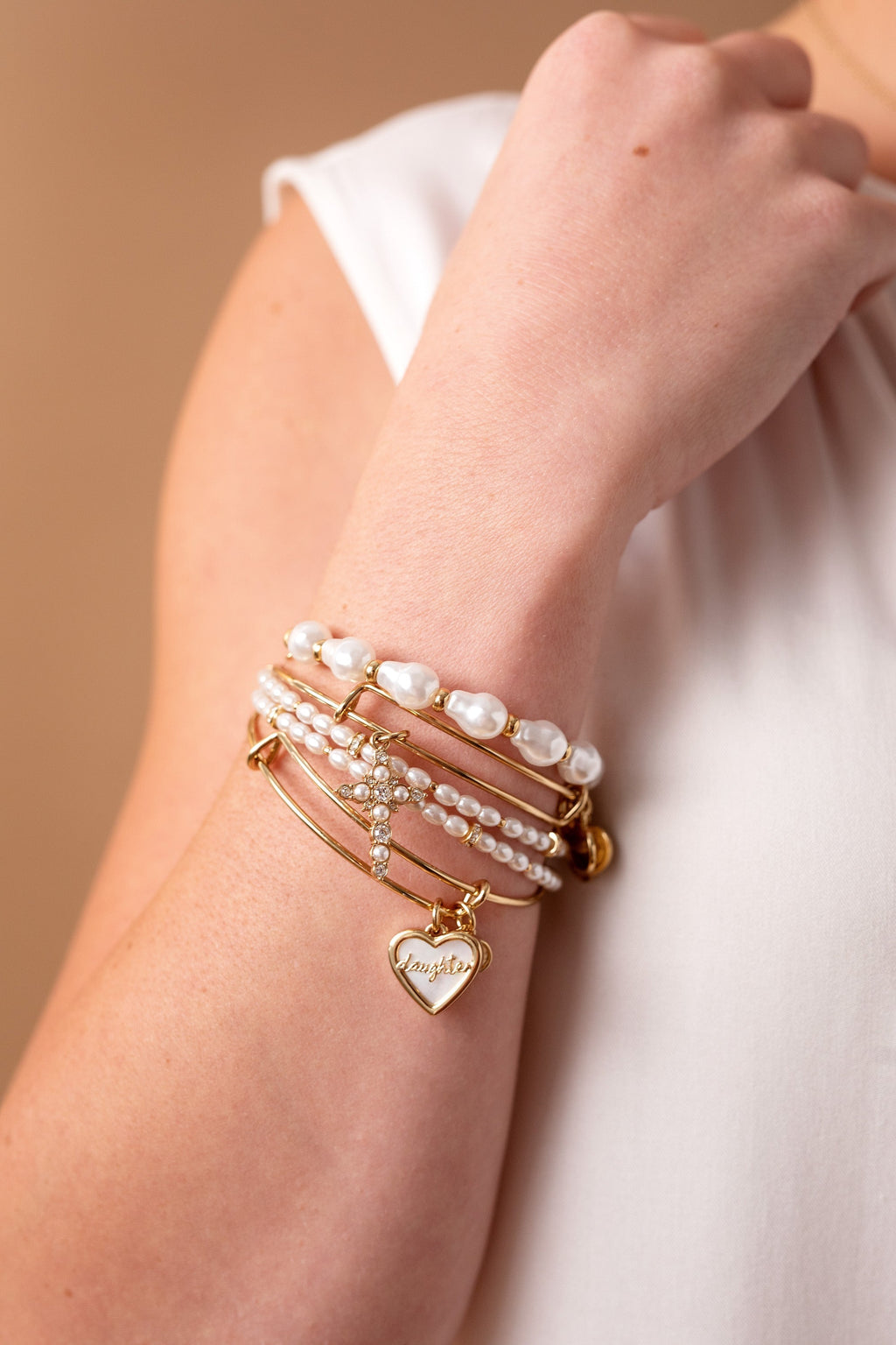 Pearl Wrap Bracelet T-Shirts