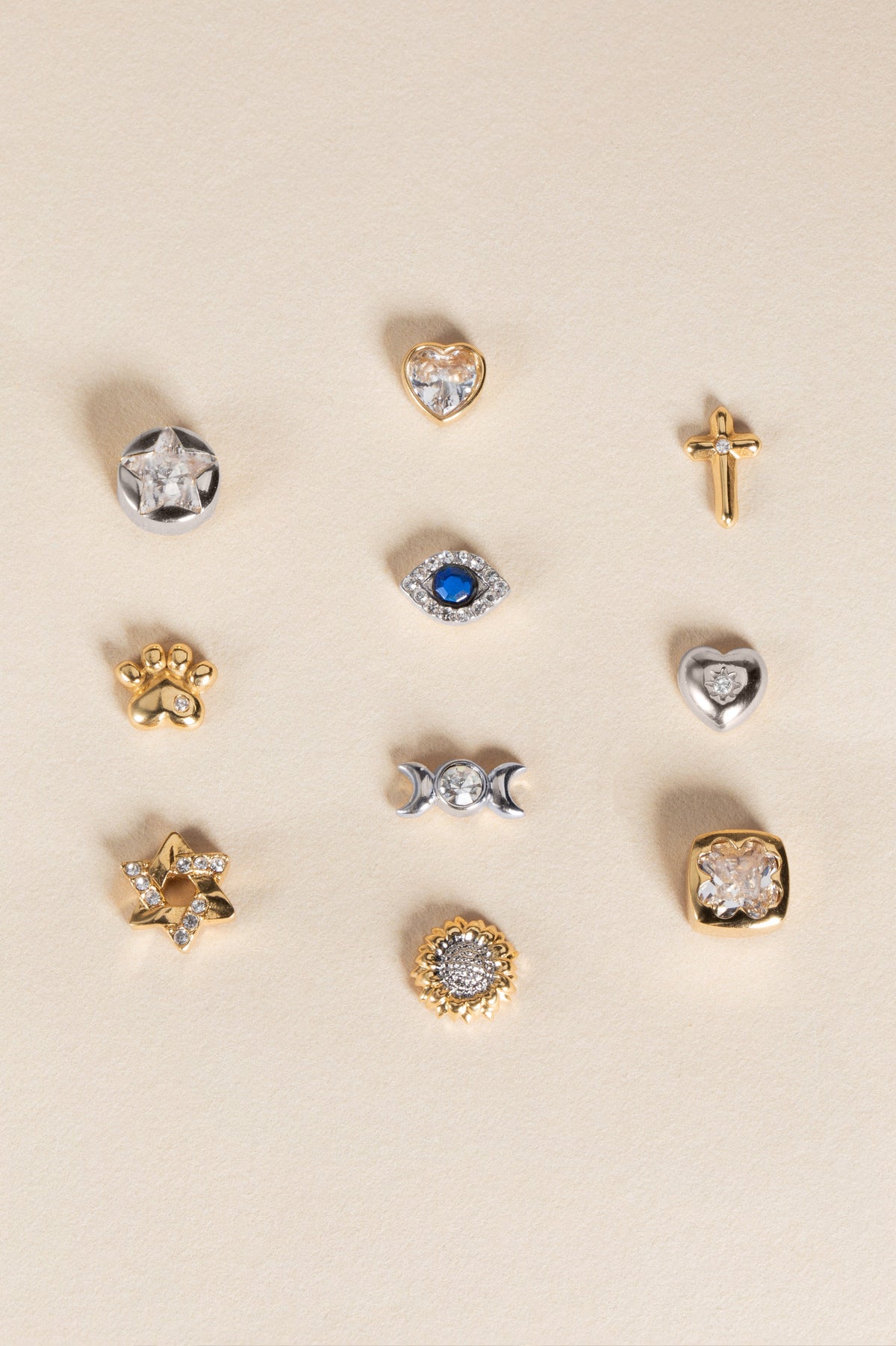 Crystal Heart Mini Stud Earrings T-Shirts