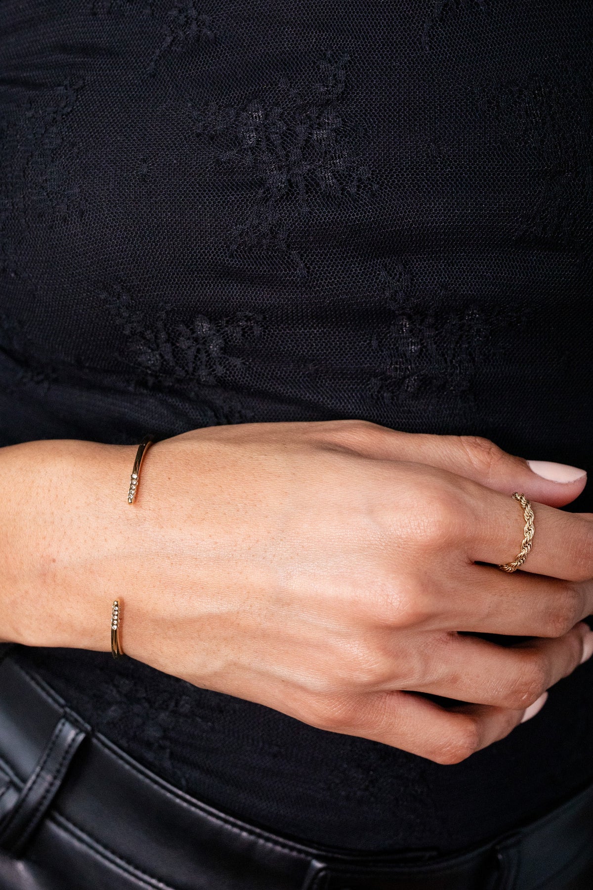 “Everything Happens Reason” Open Tusk Cuff Bracelet T-Shirts