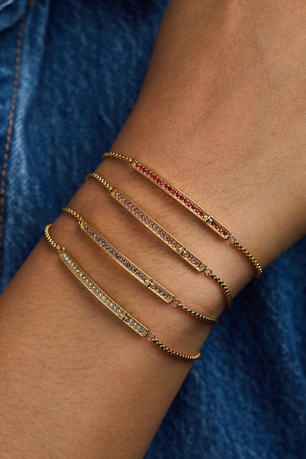 February Everyday Birthstone Pave Bolo Bracelet T-Shirts
