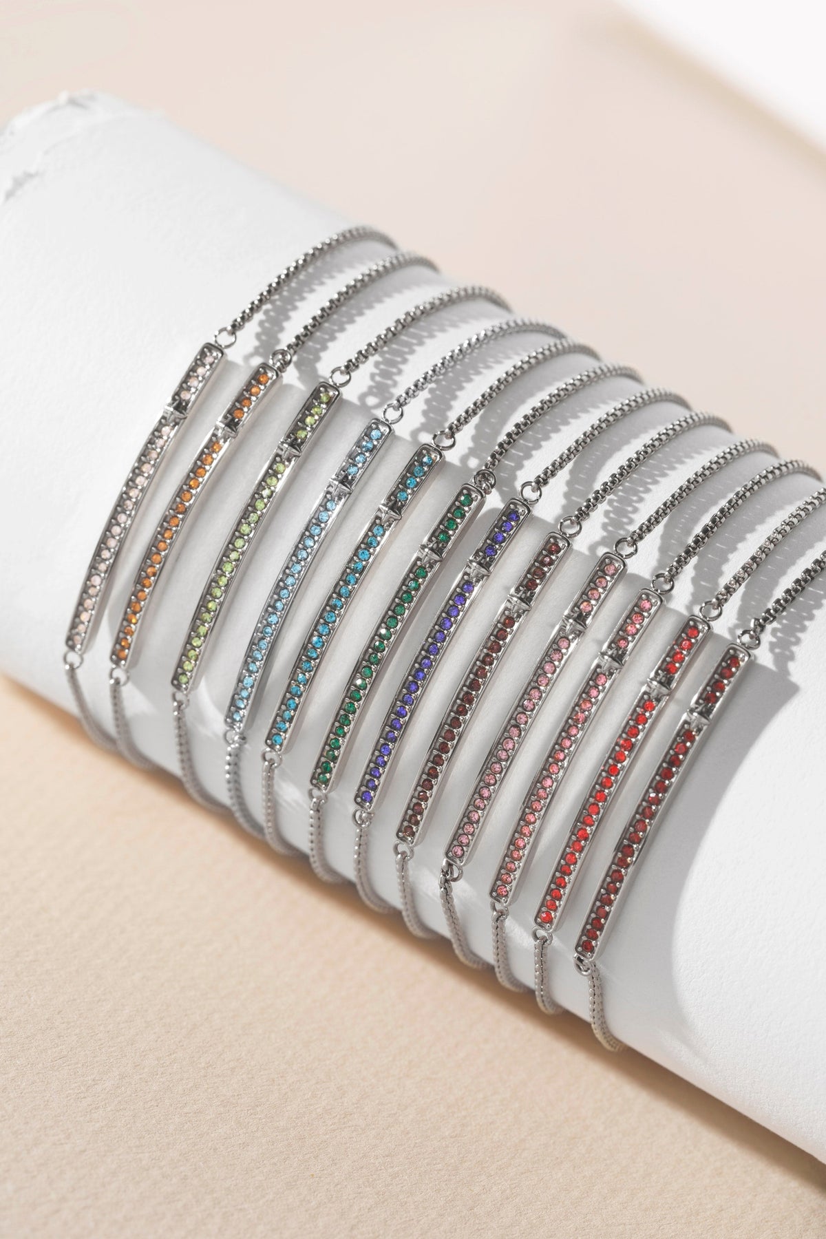 September Everyday Birthstone Pave Bolo Bracelet T-Shirts