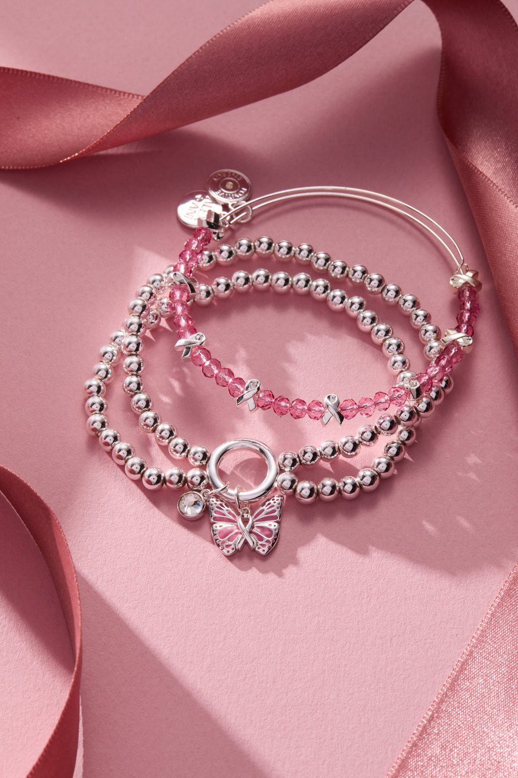 Breast Cancer Awareness Pink Ribbon Bangle T-Shirts
