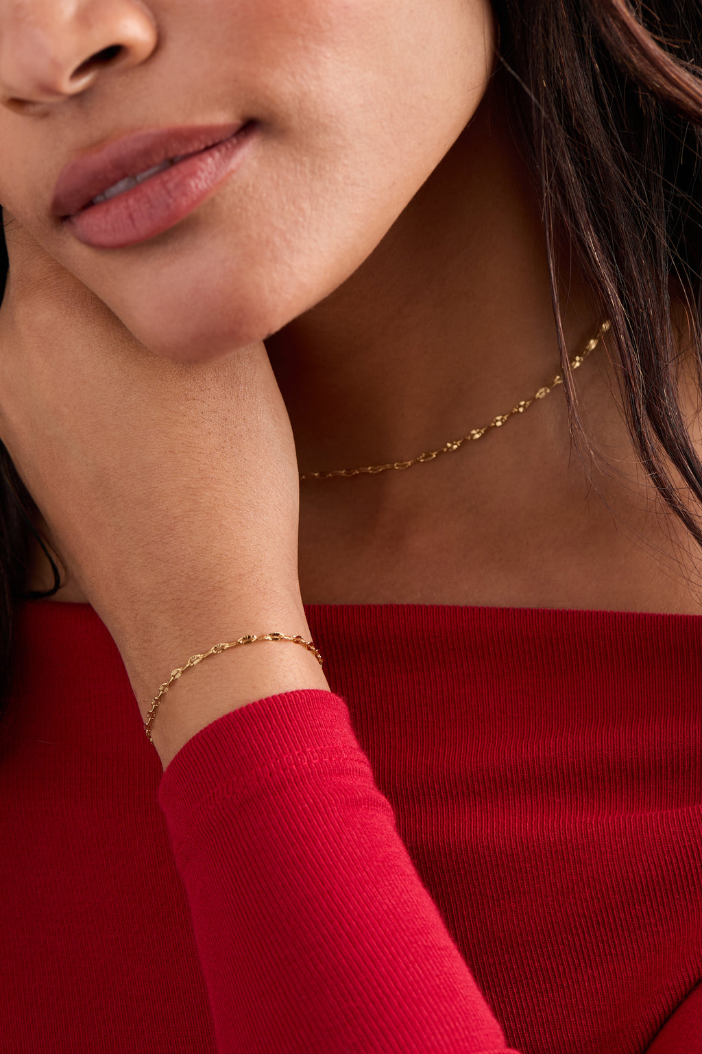 Multi Faceted Chain Bracelet T-Shirts