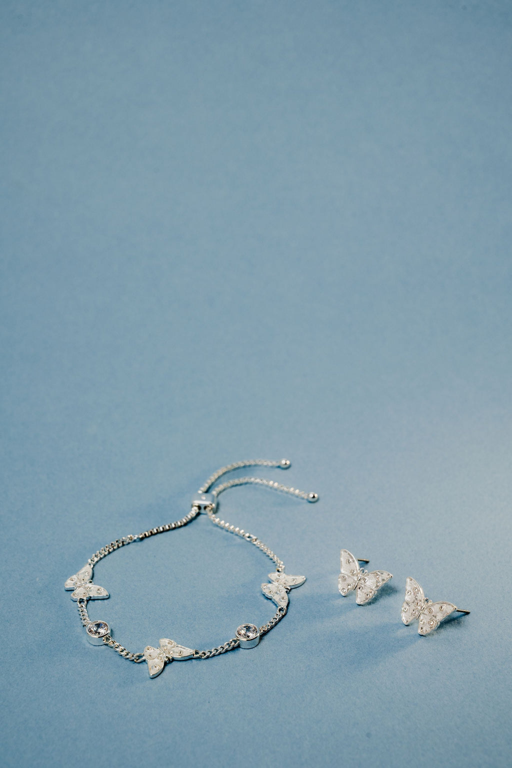 Glass Butterfly Bolo Bracelet T-Shirts