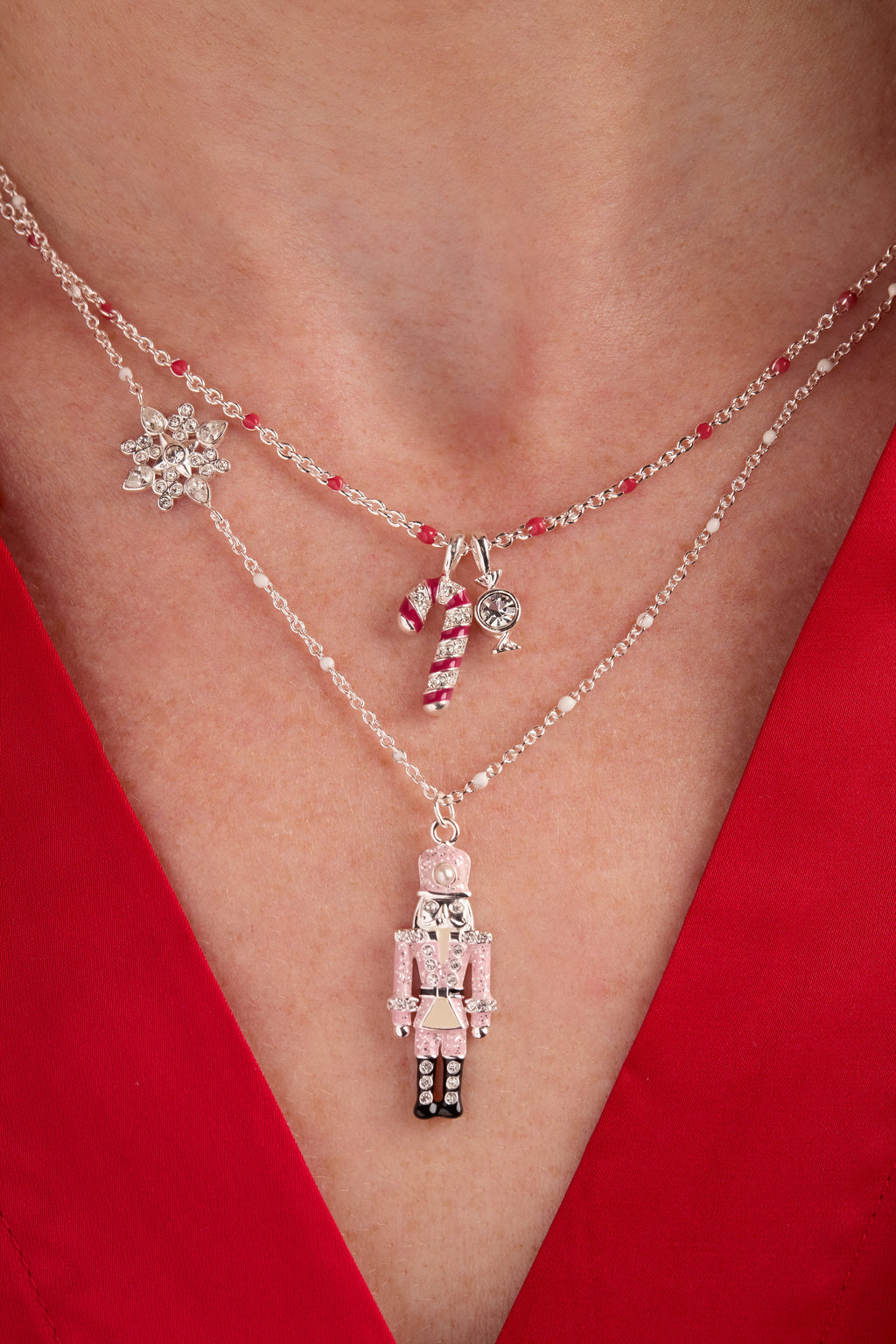 Nutcracker & Snowflake Pendant Necklace T-Shirts