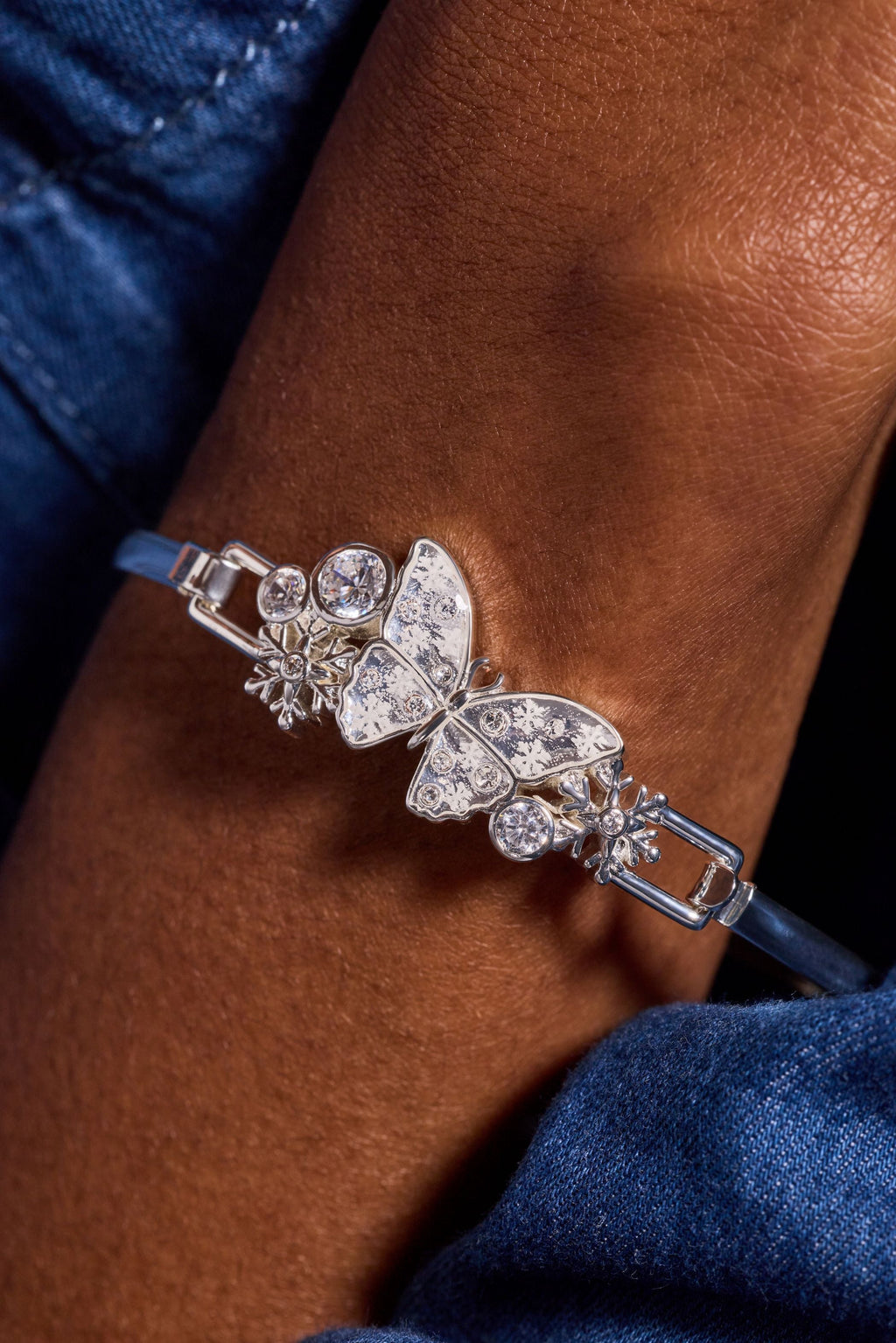 Glass Butterfly Tension Bangle T-Shirts