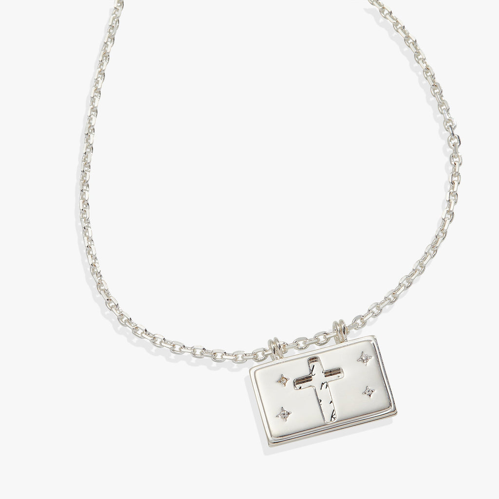 Hidden Message Cross Affirmation Necklace T-Shirts
