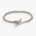 Wheat Chain Pavé Crystal Toggle Bracelet T-Shirts