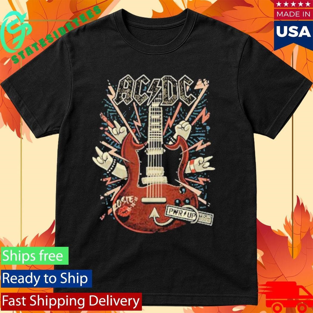 ACDC x Dr Bemoll Guitar Sound Light Whole Lotta Rosie Pwr Up Tour 2026 Shirt Unisex , , , Long Sleeve Tee