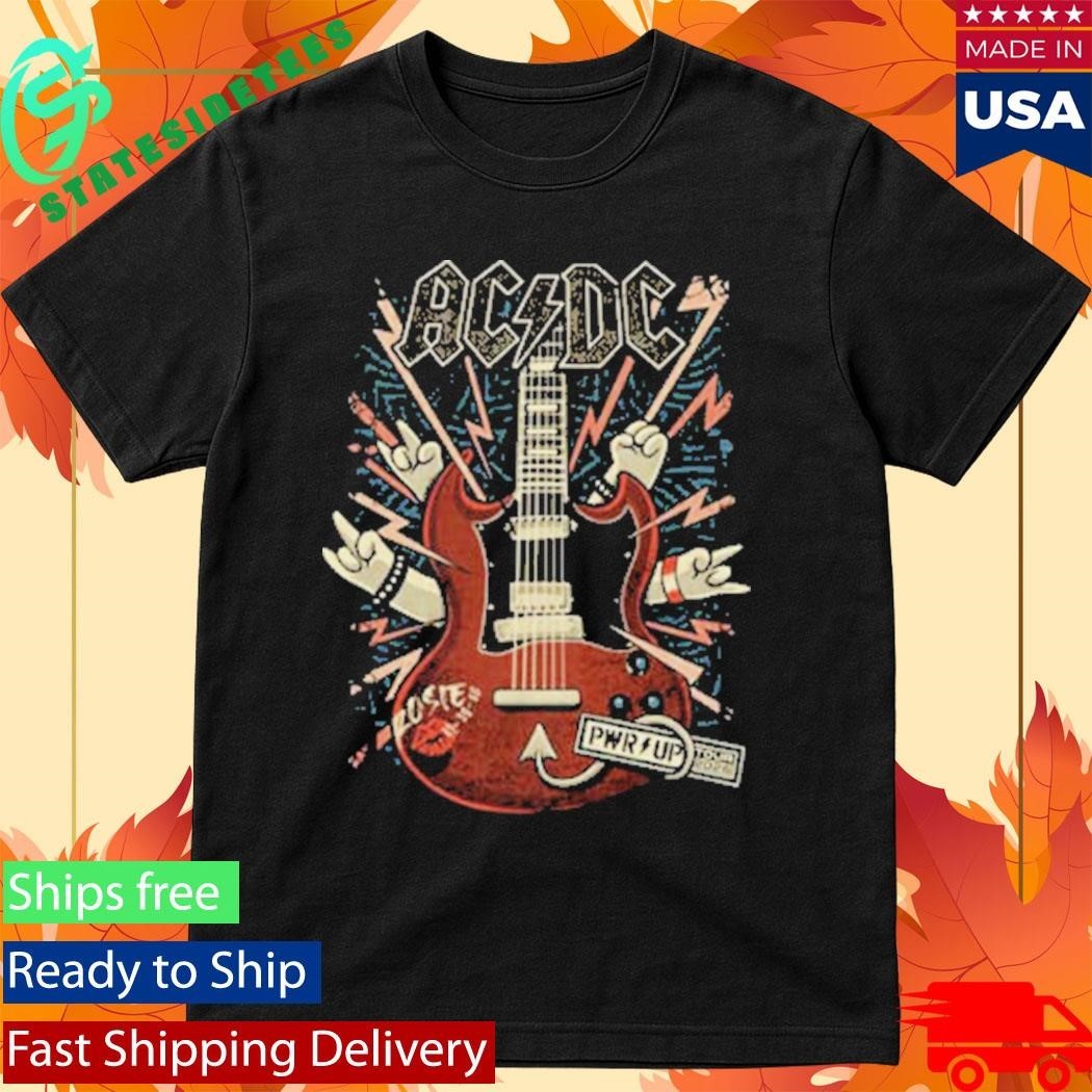 ACDC x Dr Bemoll Guitar Sound Light Whole Lotta Rosie Pwr Up Tour 2026 Shirt Unisex , , , Long Sleeve Tee