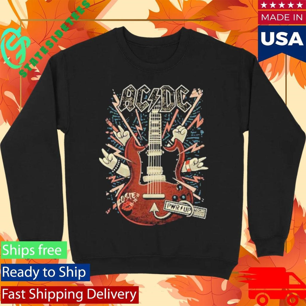 ACDC x Dr Bemoll Guitar Sound Light Whole Lotta Rosie Pwr Up Tour 2026 Shirt Unisex , , , Long Sleeve Tee