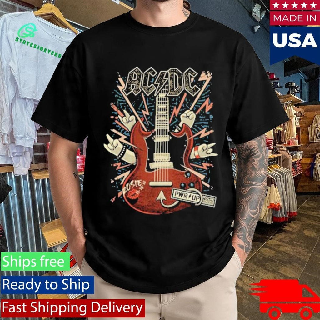ACDC x Dr Bemoll Guitar Sound Light Whole Lotta Rosie Pwr Up Tour 2026 Shirt Unisex , , , Long Sleeve Tee