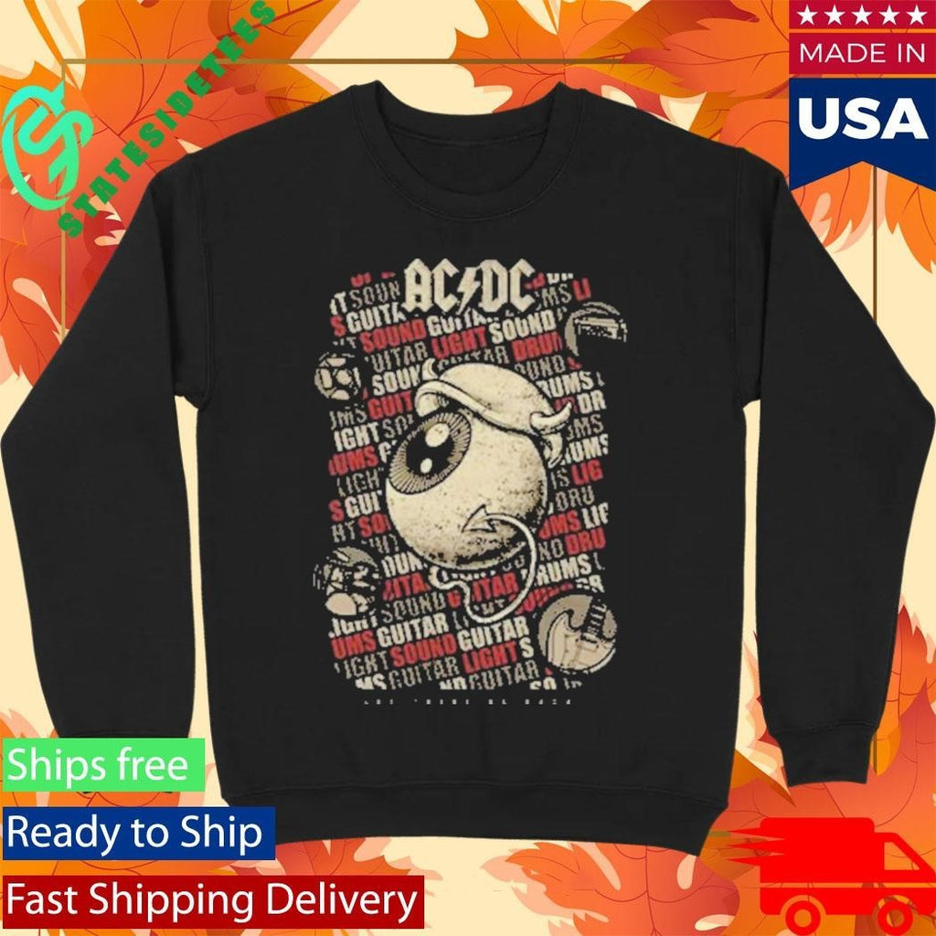 ACDC x Dr Bemoll Let There Be Rock Guitar Sound Light Shirt Unisex , , , Long Sleeve Tee