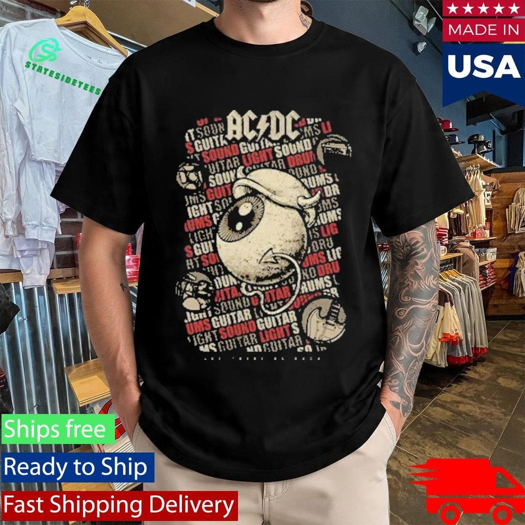 ACDC x Dr Bemoll Let There Be Rock Guitar Sound Light Shirt Unisex , , , Long Sleeve Tee