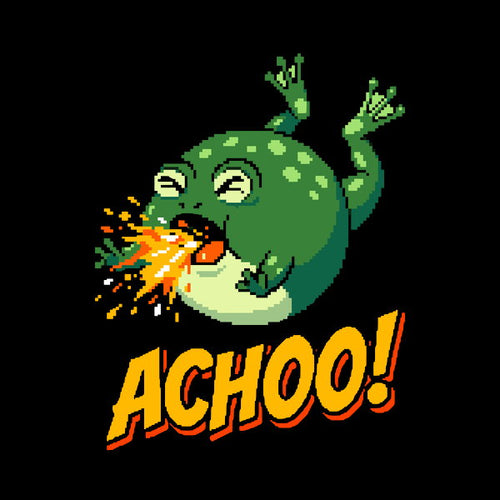 Achoo Funny Dramatic Sneezing Frog