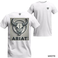 ARIAT Stylized Bull Skull Evoking Western Spirit Bold Character Unique Statement. Menswear Top T-Shirts