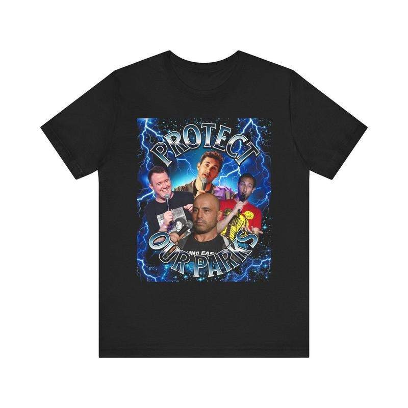 Absolutely Bananas Crazy Protect Our Parks JRE Rogan Shane Gillis Ari Shaffir Mark Normand 90s Vintage Bootleg T-Shirts