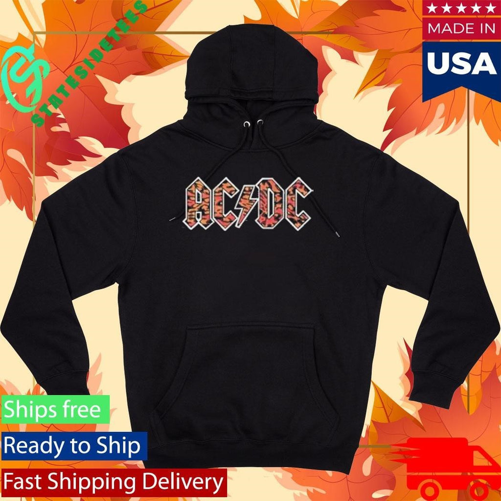 Ac Dc Leopard Logo Unisex , , , Long Sleeve Tee