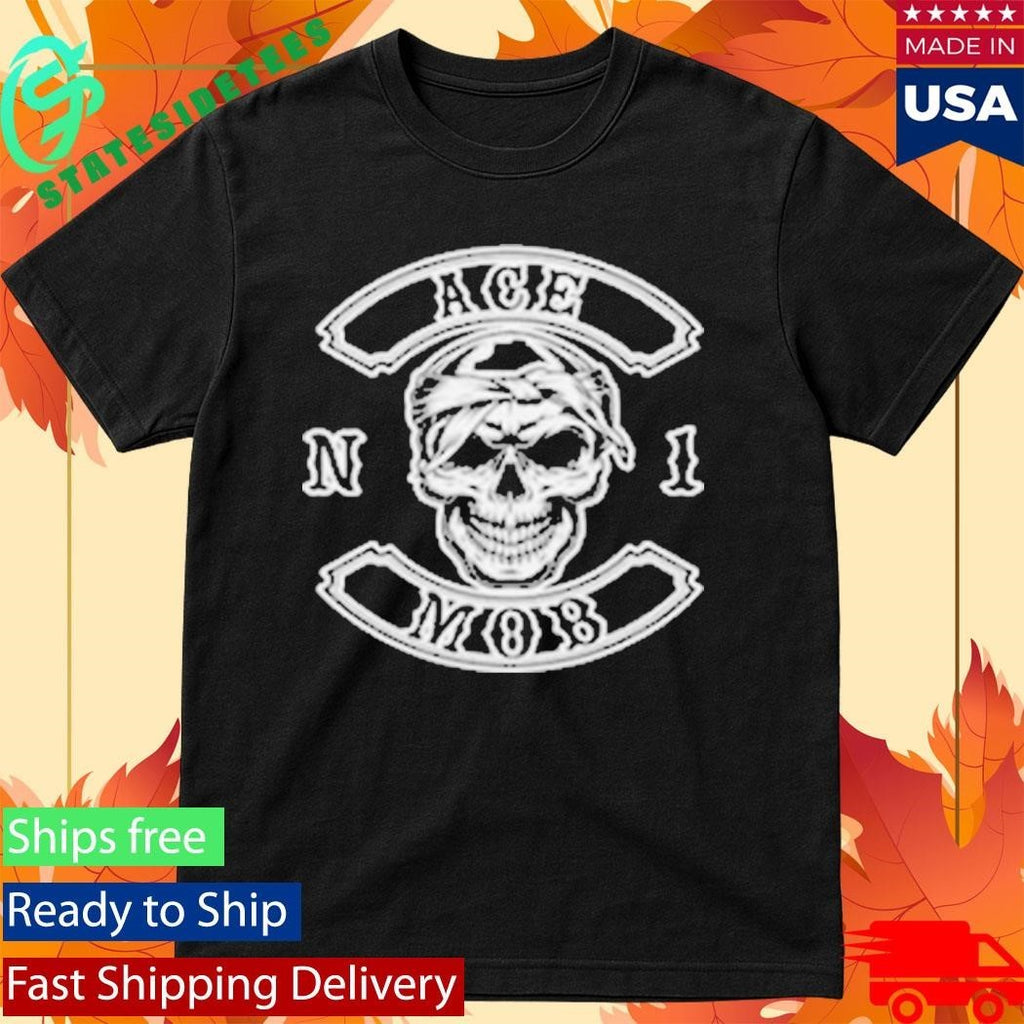 Ace Mob Skull Mob Shirt Unisex , , , Long Sleeve Tee