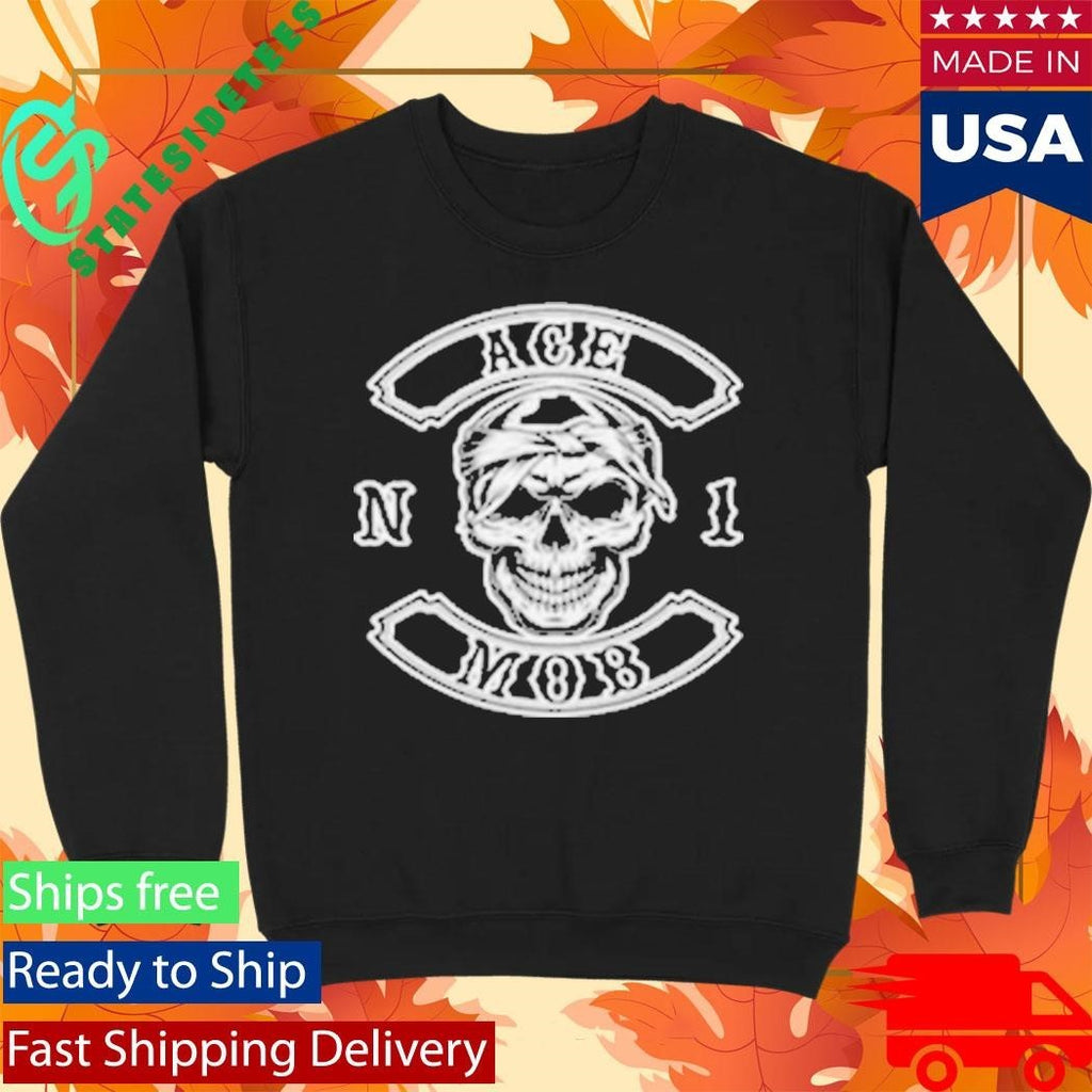 Ace Mob Skull Mob Shirt Unisex , , , Long Sleeve Tee