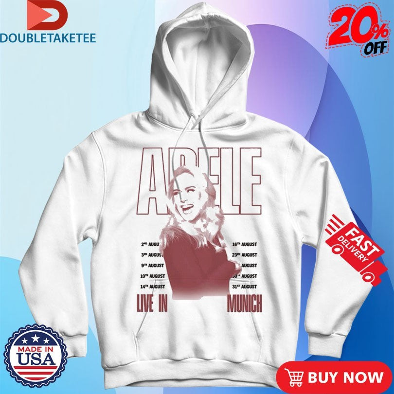 Adele Live In Munich Pink Lips Unisex , , , Long Sleeve Tee