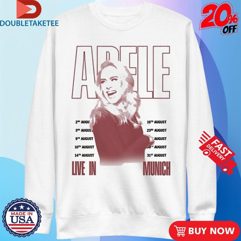Adele Live In Munich Pink Lips Unisex , , , Long Sleeve Tee