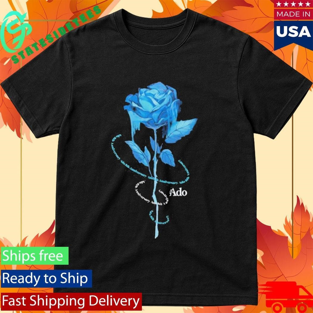 Ado Blue Rose Unisex , , , Long Sleeve Tee