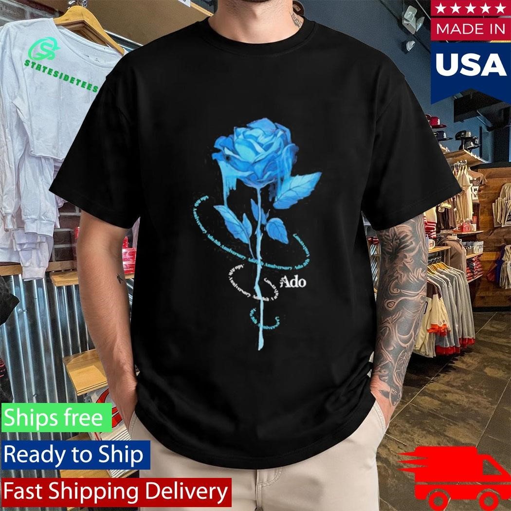 Ado Blue Rose Unisex , , , Long Sleeve Tee